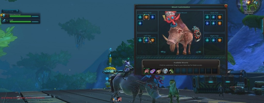 WildStar Customizable mounts